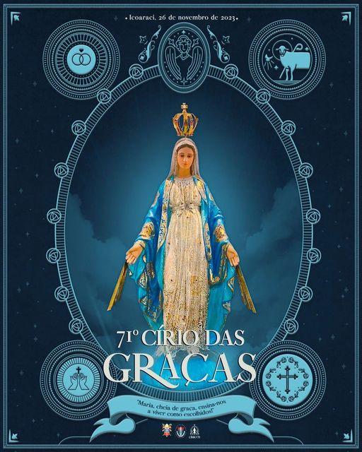 Cartaz Oficial do 71º Círio de Nossa Senhora das Graças